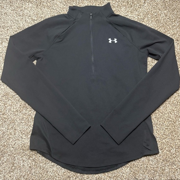 Under Armour Tops - Under Armour Running Black Half-Zip Pullover